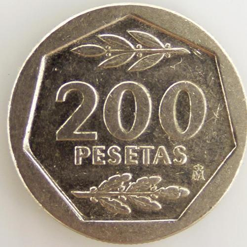 200 Pesetas Acier Ttb 1986 Espagne - Pièce De Monnaie on Productcaster.