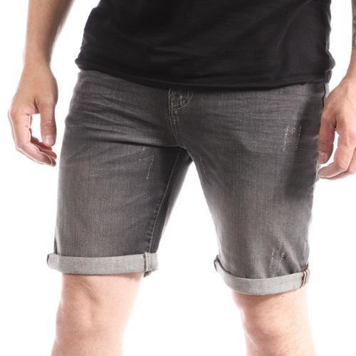 Short En Jeans Gris Homme Paname Brothers Bradley on Productcaster.