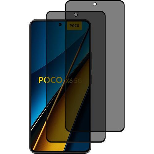 2 Pièces Verre Trempé Anti-Espion Pour Xiaomi Poco X6 5g, Dureté 9h... on Productcaster.