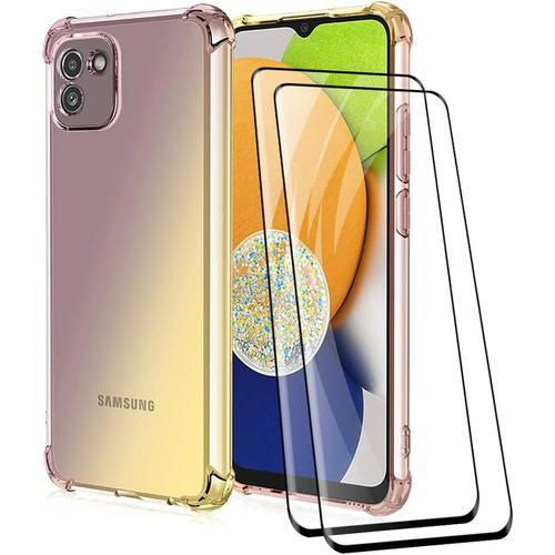 Coque En Coloré Pente Pour Samsung Galaxy A03, Translucide Tpu Sili... on Productcaster.