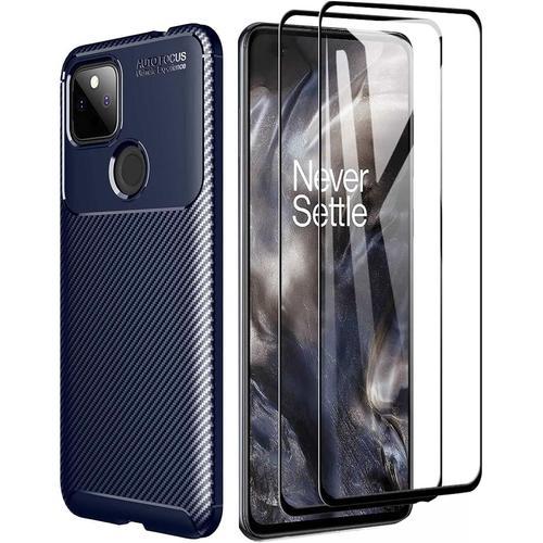 Coque Pour Google Pixel 5a & 2 Verre Trempé Fibre De Carbone Silico... on Productcaster.