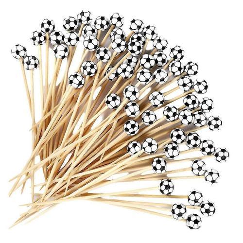 100pieces Baseball Decorative Bamboo Cocktail Picks Decorative Frui... on Productcaster.