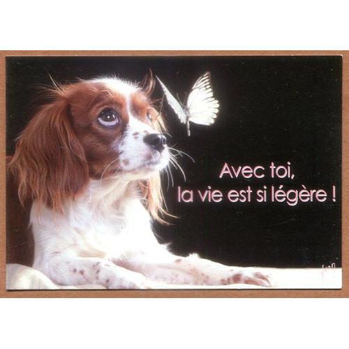 Carte Postale - " Avec Toi, La Vie Est Si Légère ! " on Productcaster.