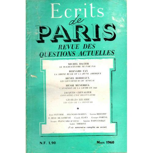 Ecrits De Paris N°80 on Productcaster.