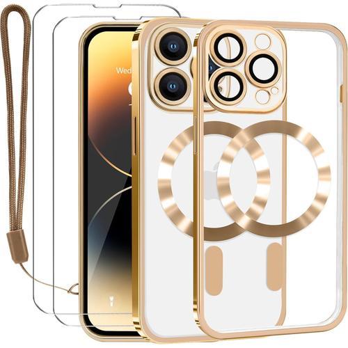 Coque Pour Iphone 14 Pro Avec 2×Verre Trempé Et Caméra Protecteur, ... on Productcaster.