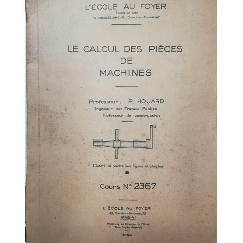 Le Calcul Des Pièces De Machines on Productcaster.