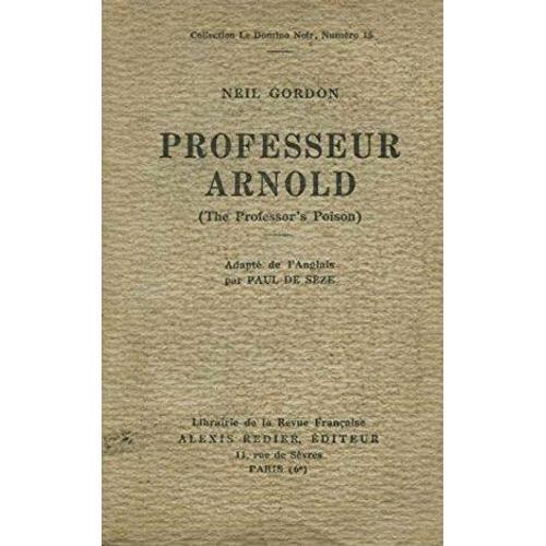 Professeur Arnold ( The Professor's Poison) on Productcaster.