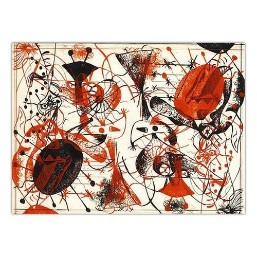 Peinture Sur Toile Espagnole Joan Miro, Affiche Colorée Abstraite E... on Productcaster.