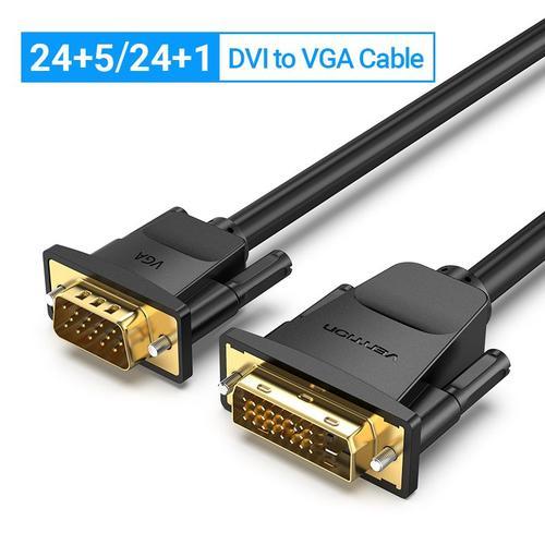 Vention Câble DVI vers VGA 1080P 60Hz DVI-I 24 5/24 1 Convertisseur... on Productcaster.