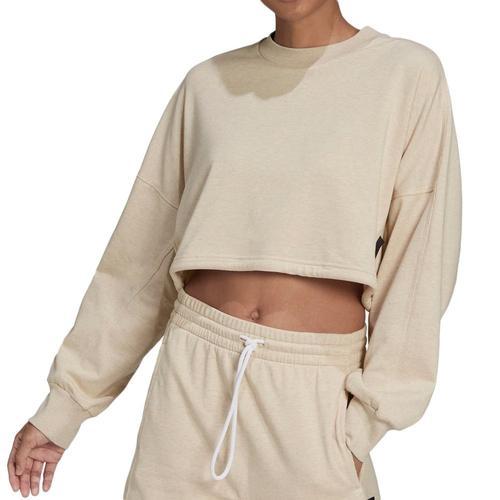 Sweat Court Beige Femme Adidas Crew on Productcaster.