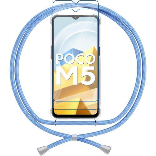 Cordon Coque Pour Xiaomi Poco M5 Étui Bandoulière Transparente Tpu ... on Productcaster.