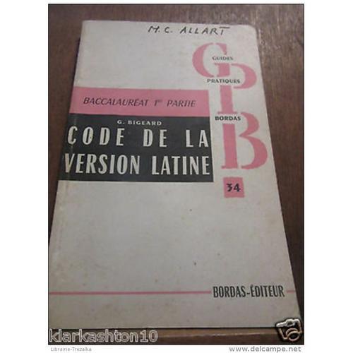 Code De La Version Latine on Productcaster.