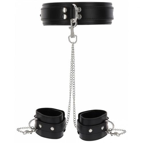 Collier & Laisse Collier Et Menottes De Poignets Heavy Taboom Noir ... on Productcaster.