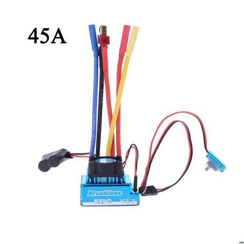 Contrôleur De Vitesse Électrique Esc Étanche, 45a 60a 80a 120a Sans... on Productcaster.