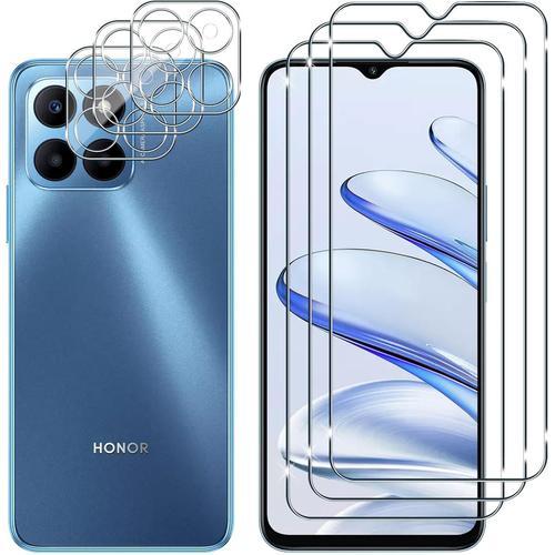 3+3 Pièces Pour Honor 70 Lite 5g Verre Trempé, Protecteurs D'écran ... on Productcaster.