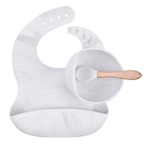 Bavoirs En Silicone Pour Bébé, Bol Queplate, Cuillère, Ensemble De ... on Productcaster.