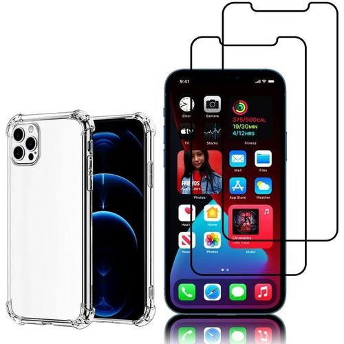 Coque Et Verre Trempé Écran Pour Apple Iphone 12 Pro 6.1"" Coque Si... on Productcaster.