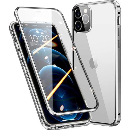 Coque Pour Iphone 12 Pro Adsorption Magnétique Transparent Avant Et... on Productcaster.