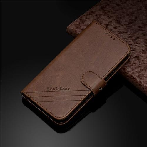 Étui Portefeuille À Rabat En Cuir De Vachette Él Étui Pour Xiaomi R... on Productcaster.