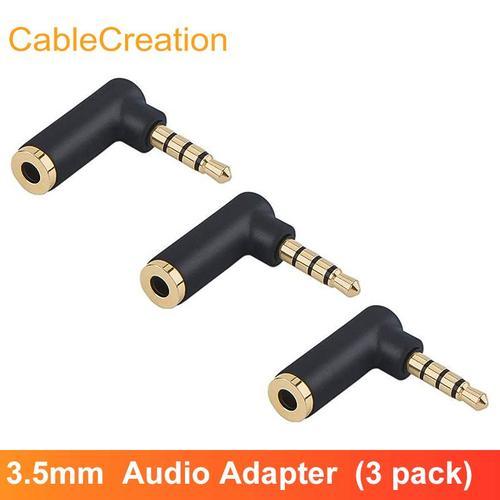 CableCreation Prise 3,5 mm Adaptateur audio a angle droit Prise mâl... on Productcaster.