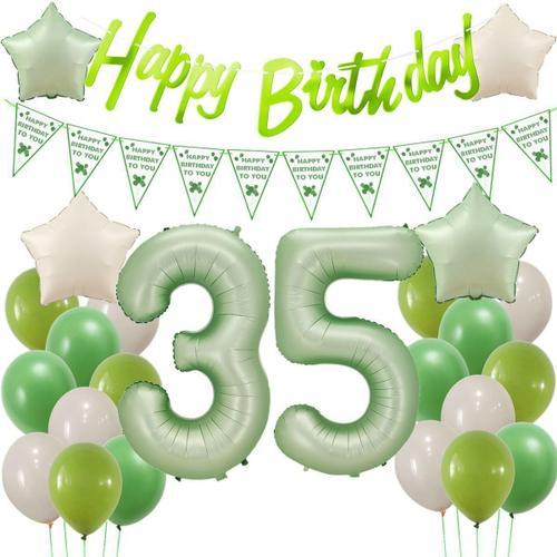 Vert Sauge 35 Ans Décorations Anniversaire, Ballon 35 Ans Anniversa... on Productcaster.