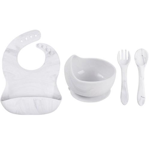 Vaisselle En Silicone Pour Bébé, Bavoir, Cuillère, Fourchette, Poig... on Productcaster.