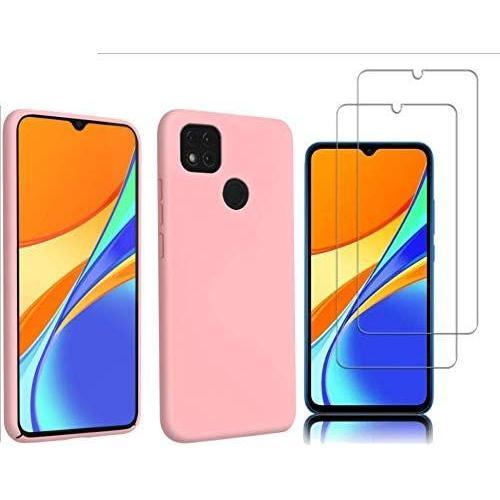 Coque Silicone Couleur Rose+2 Verres Trempes Pour Xiaomi Redmi 9c/9... on Productcaster.