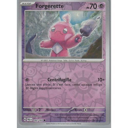 Carte Pokémon - Forgerette - 102/193 - Reverse - Sv2 Evolution À Pa... on Productcaster.