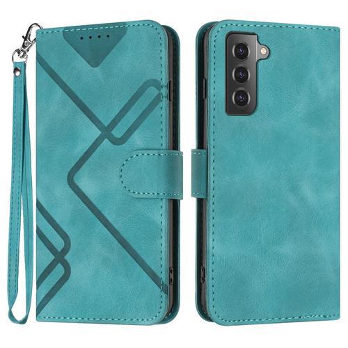 Coque Pour Samsung Galaxy S21 Fe,Etui En Cuir Pu Portefeuille Magné... on Productcaster.