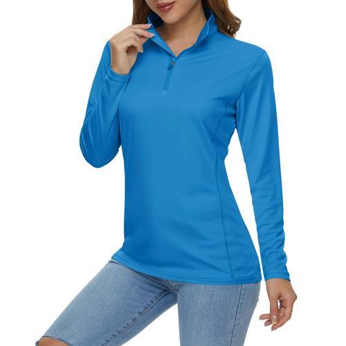 Kefitevd T-Shirts À Manches Longues Pour Femmes Upf 50+,Protection ... on Productcaster.