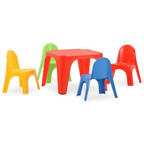 Vidaxl Ensemble De Table Et Chaises Pour Enfants Pp on Productcaster.