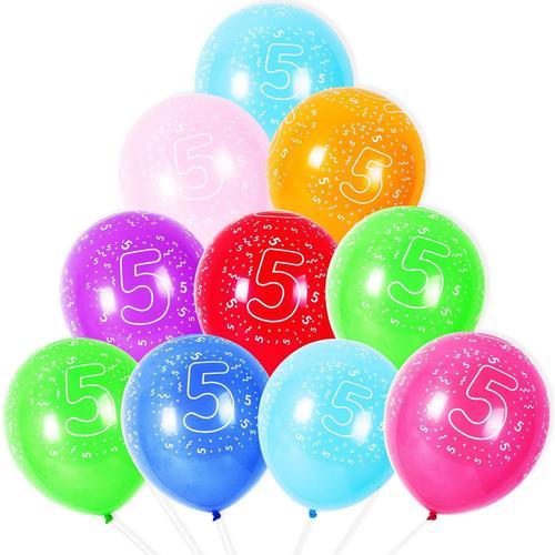 Lot De 10 Ballons En Latex Pour 5E Anniversaire - 30,5 Cm - Couleur... on Productcaster.