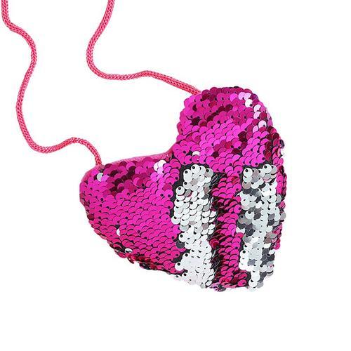 Sac À Main À Paillettes Pour Enfants, Mignon, En Forme De C¿Ur, Pou... on Productcaster.