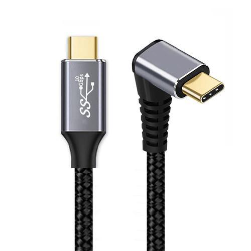 Câble De Données Usb-C Mâle De Type C Vers Le Haut Coudé Vers Le Ba... on Productcaster.