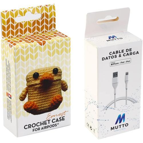 Pack Étui Airpods Crochet Ernest + Câble De Données Usb-Lightning Mfi on Productcaster.