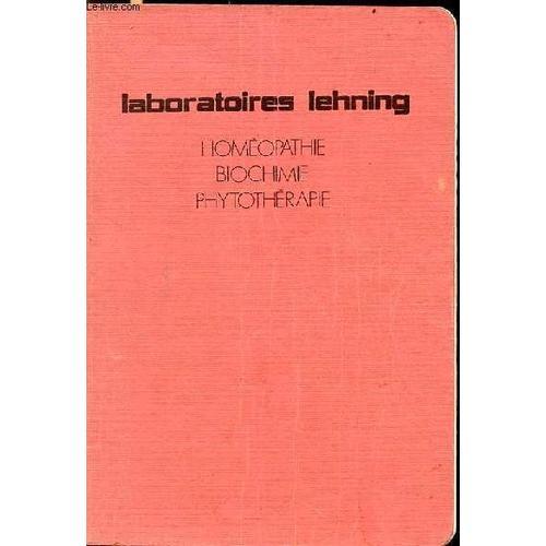 Laboratoires Lehning Homéopathie Biochimie Phytothérapie. on Productcaster.