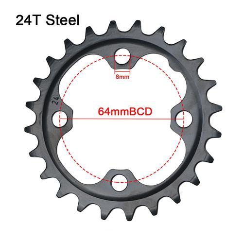 Acier 24t - Plateau Pignon Durable Pédalier Plateau Chaîne Roue Pou... on Productcaster.