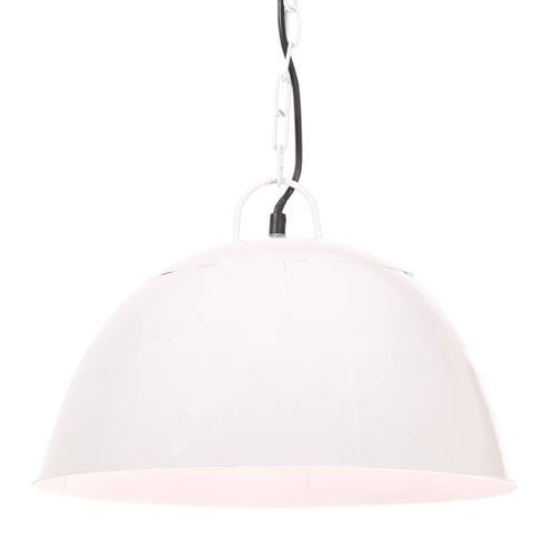 Vidaxl Lampe Suspendue Industrielle Vintage 25 W Blanc Rond 41 Cm E27 on Productcaster.