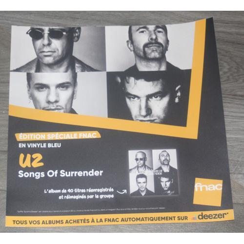 Rare Plv 30x30cm Souple U2 Songs Of Surrender 2023 / Magasins Fnac on Productcaster.