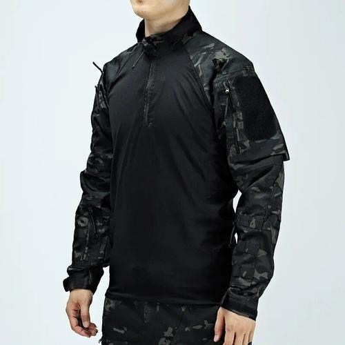 Chemise De Combat Tactique Pour Hommes,Camouflage,T-Shirt À Manches... on Productcaster.