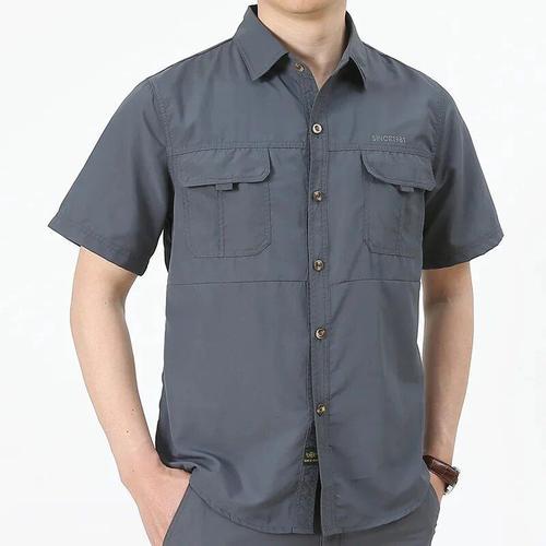 Chemise Cargo À Manches Courtes Et Pantalon Pour Homme,Vêtement Res... on Productcaster.