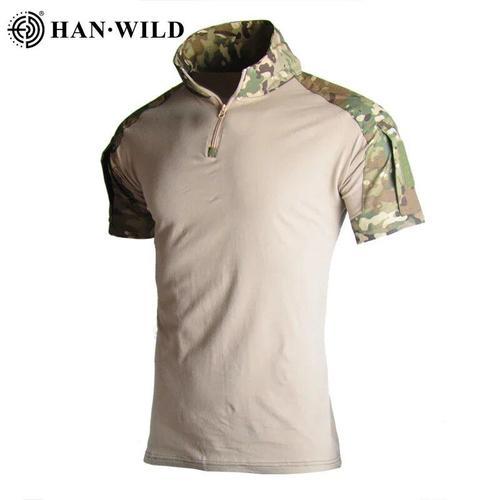 T-Shirt Pour Homme,Tenue De Chasse,Airsoft,Safari,Camouflage,Skip E... on Productcaster.