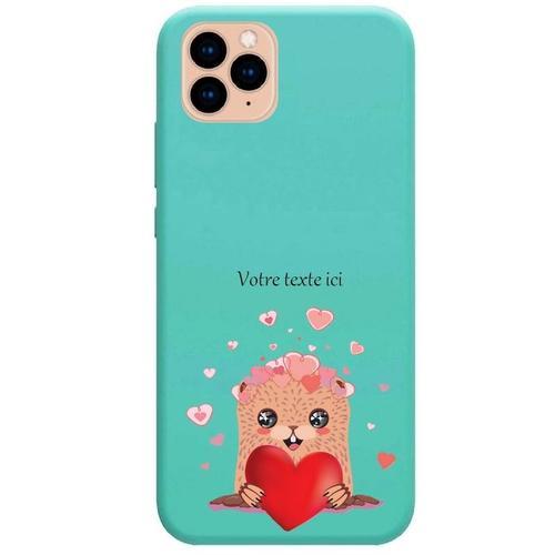 Coque Turquoise Iphone 11 Taupe Saint Valentin Et Coeur on Productcaster.