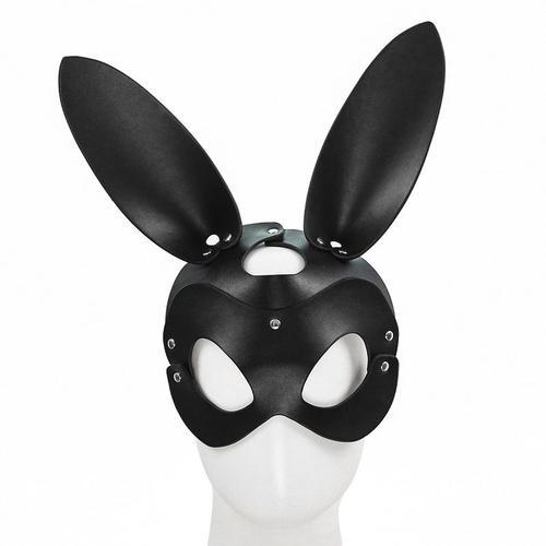 Casque De Lapin, Masque Oculaire, Tête D'esclave En Cuir, Bondage, ... on Productcaster.