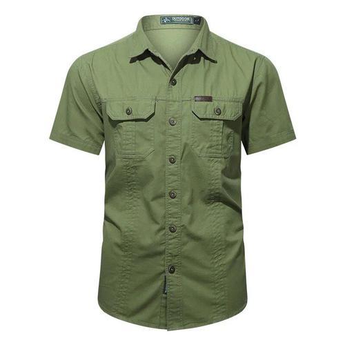 Chemise De Travail En Coton Délavé Pour Homme,Vêtement Décontracté ... on Productcaster.