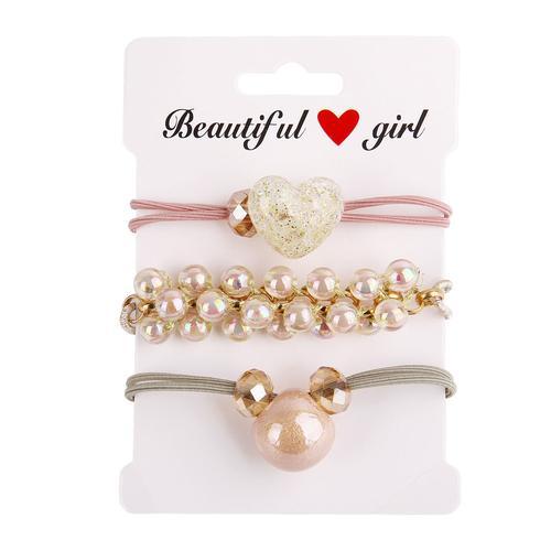 3 Bracelets De Cheveux En Perles À Double Usage Pour Femmes, Bijoux... on Productcaster.