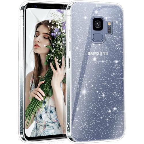 Coque Compatible Avec Samsung Galaxy S9, Etui Transparente Paillett... on Productcaster.