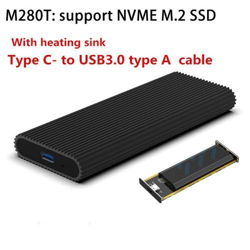 M280T C-A - Boîtier De Disque Dur Nvme M.2 Ssd, Port De Type C, Tra... on Productcaster.