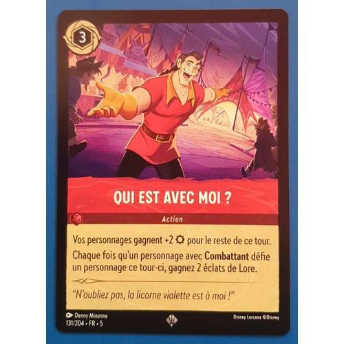 Carte Lorcana Disney (Chapitre 5) Super Rare (131/204) Qui Est Avec... on Productcaster.