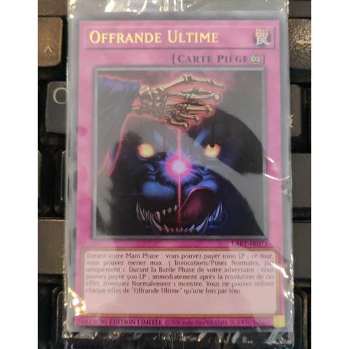 Yu Gi Oh Lart Fr071 Offrande Ultime Ultra Rare on Productcaster.